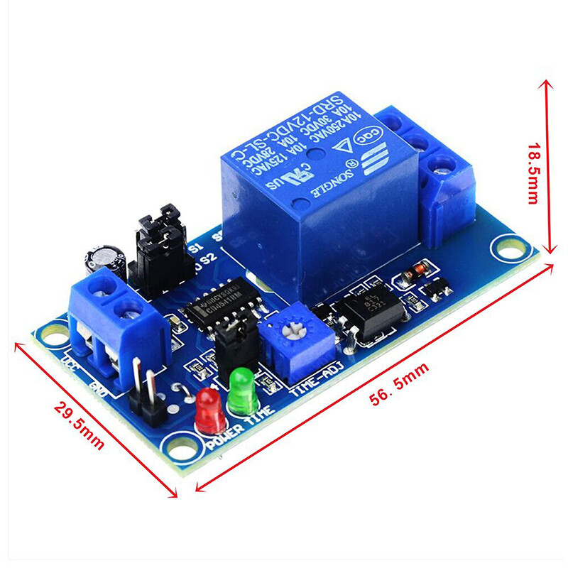 1PCS Delay on/off switch module with timer DC 12V high quality delay relay