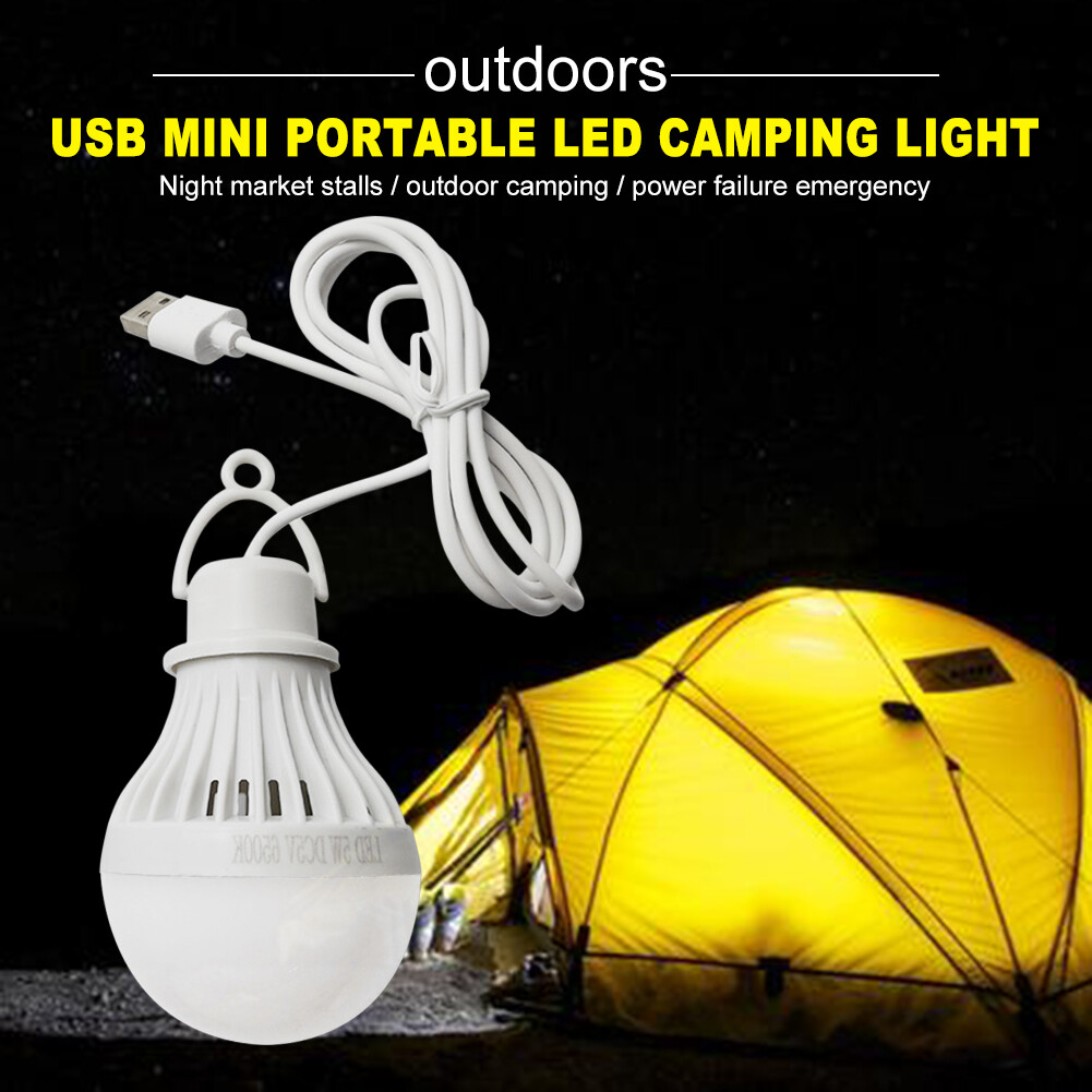 Bóng Đèn LED Lều Cắm Trại Mini Tiện Dụng, Đèn Đọc Sách Khẩn Cấp Khi Lái Xe
