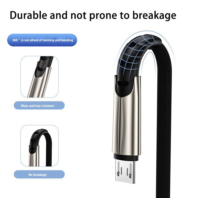 4A USB Micro Cable Fast Charge Data Cable for Samsung Huawei Xiaomi Tablet Android Mobile Phone USB Charger Charging Cord