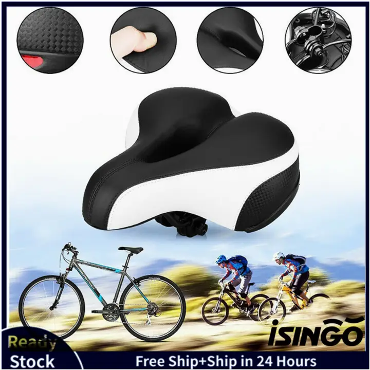 Comfortable Bicycle Seat Dual Shock Absorbing Memory Foam Waterproof Bike Seat