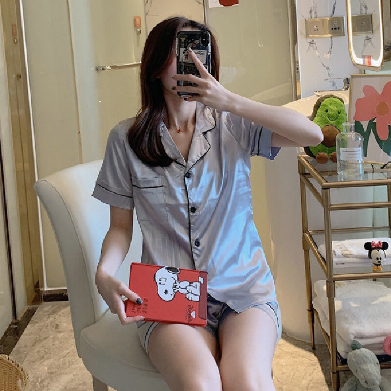 Nơi bán 2020Womens Bộ Đồ Ngủ Bằng Lụa Satin Bộ Đồ Pijama Tay Áo Dài NGỦ PIJAMA Bộ Đồ Ngủ Nữ Ngủ Bộ Đồ Hai Mảnh Loungewear Cỡ Lỡn