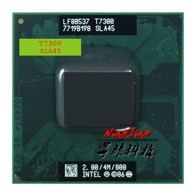 Bộ Xử Lý CPU Lõi Kép 2 Duo T7300 SLA45 Slard 2.0 GHz 4M 35W Socket P