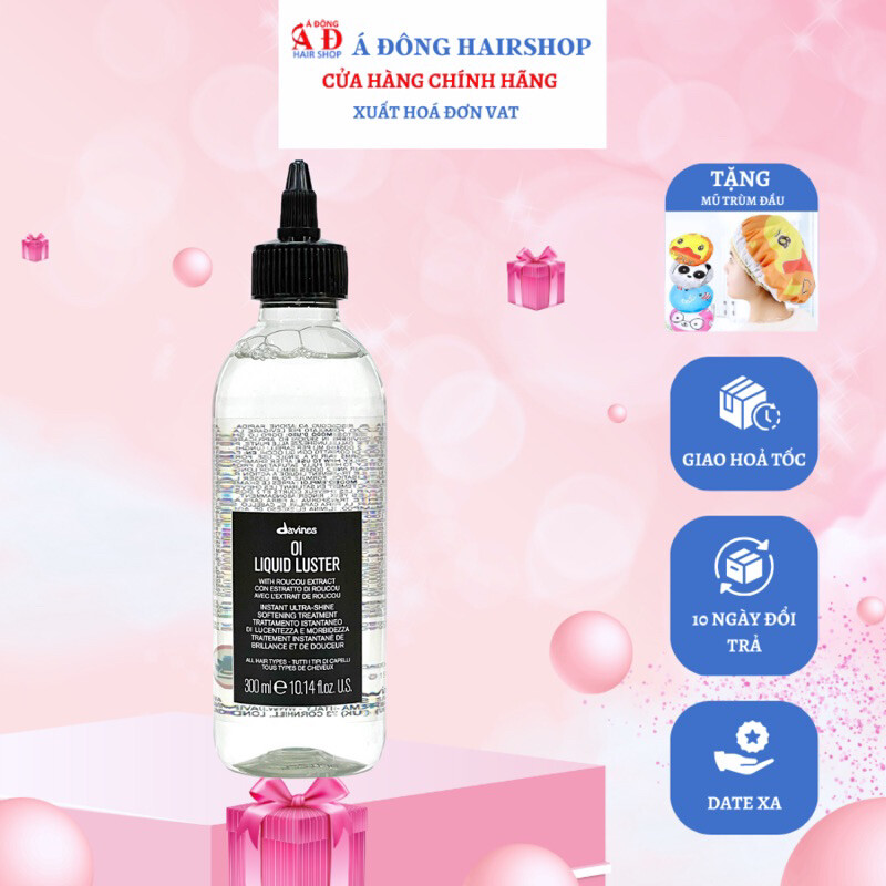 Dưỡng chất tạo bóng tức thì Davines Liquid luster Oi Italia 300ml New