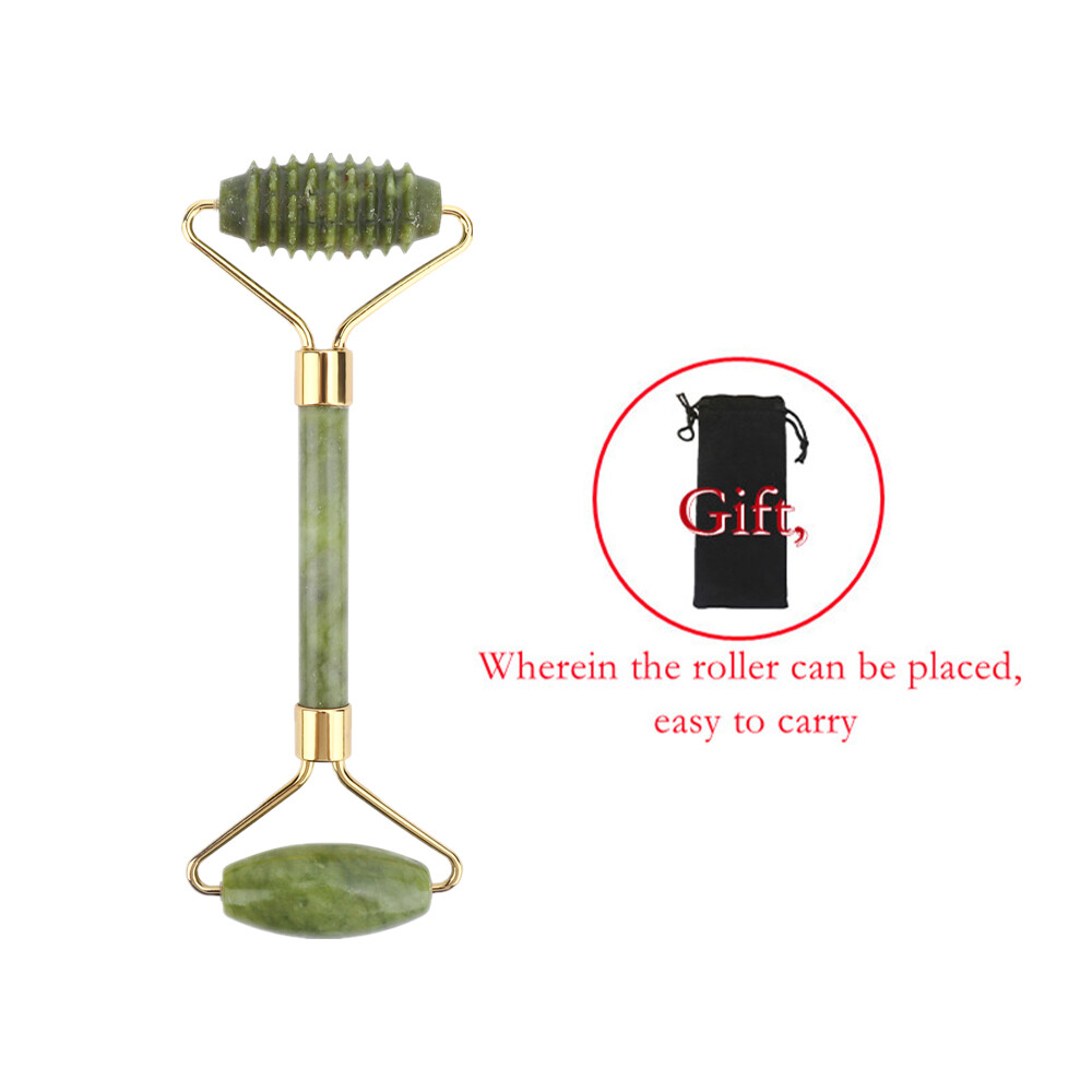 DECINIEE 27 Types Natural Amethyst Jade Roller Face Lifting Face Massager Jade Stone Facial Roller Beauty Massage Tool For Face Neck Eye