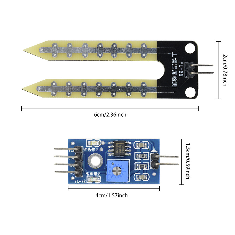 【Ready Stock】Original Aideepen Soil Moisture Sensor Soil Moisture Meter Detection Module Smart Car