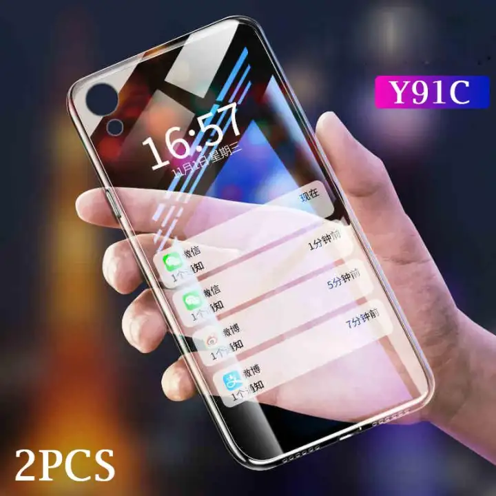 Casing Transparan Vivo Y91c Ponsel Vivo Y91 Casing Penutup Ponsel Tpu Silikon Bening Anti Oksidasi Bening 2 Buah Lazada Indonesia