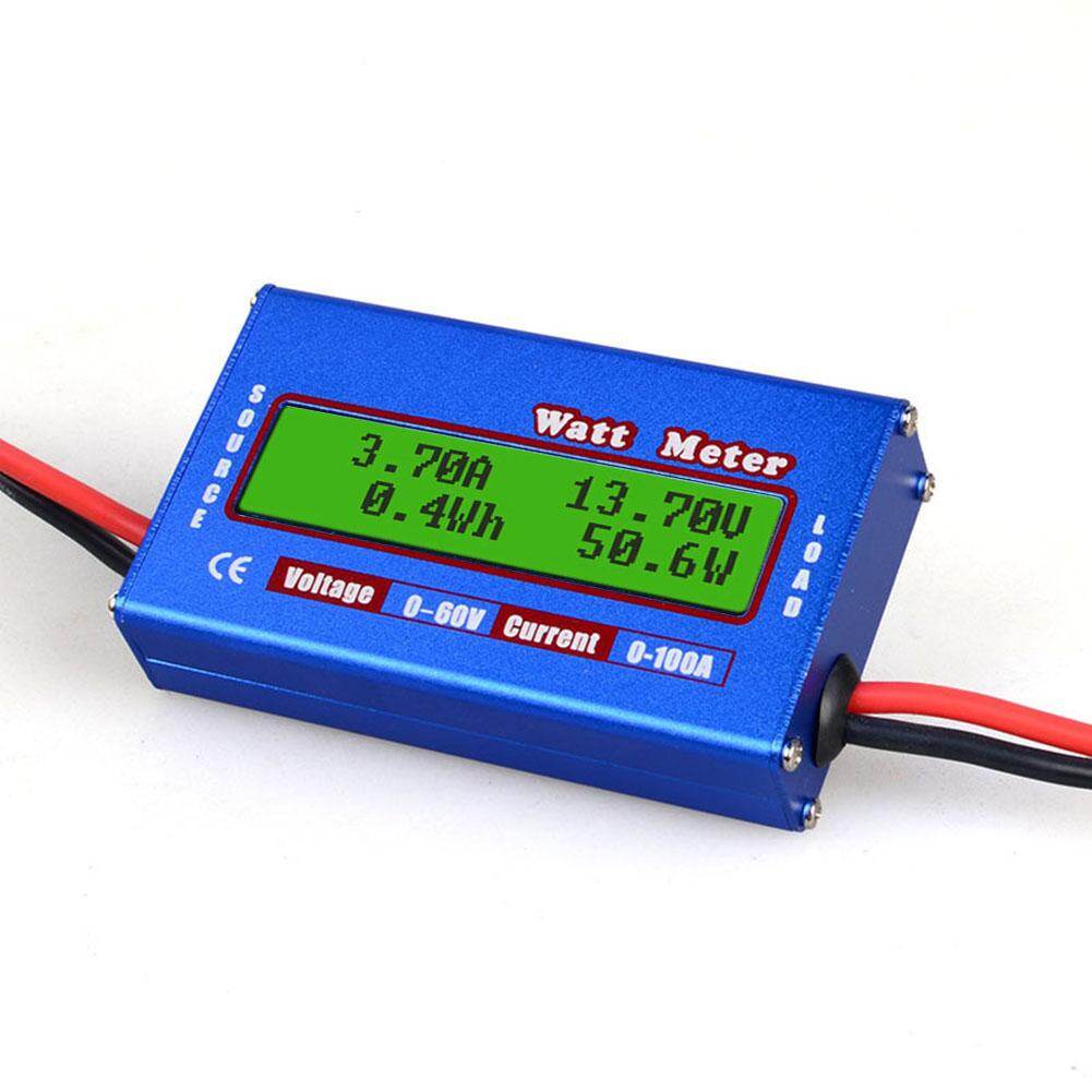 Máy Phân Tích Năng Lượng Pin Cân Bằng Điện Áp DC 60V 100A Watt Meter Checke (Màu Xanh)