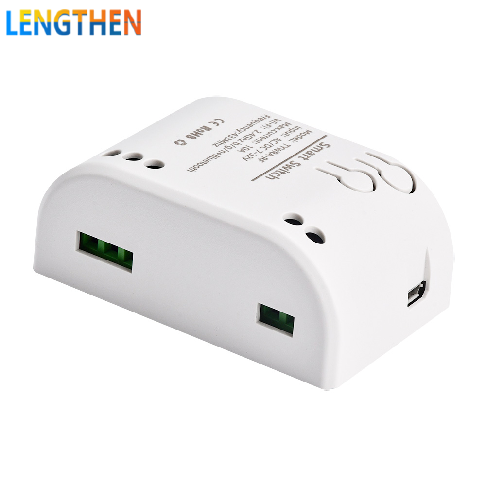 FocusAi  Tuya Mô-đun Công Tắc WiFi Không Dây Điều Khiển Từ Xa Thông Minh Bộ Thu RF 1/2/4CH DC 7-32V 5V 12V 24V 220V 10A Rơle WiFi Tương Thích Với Alexa