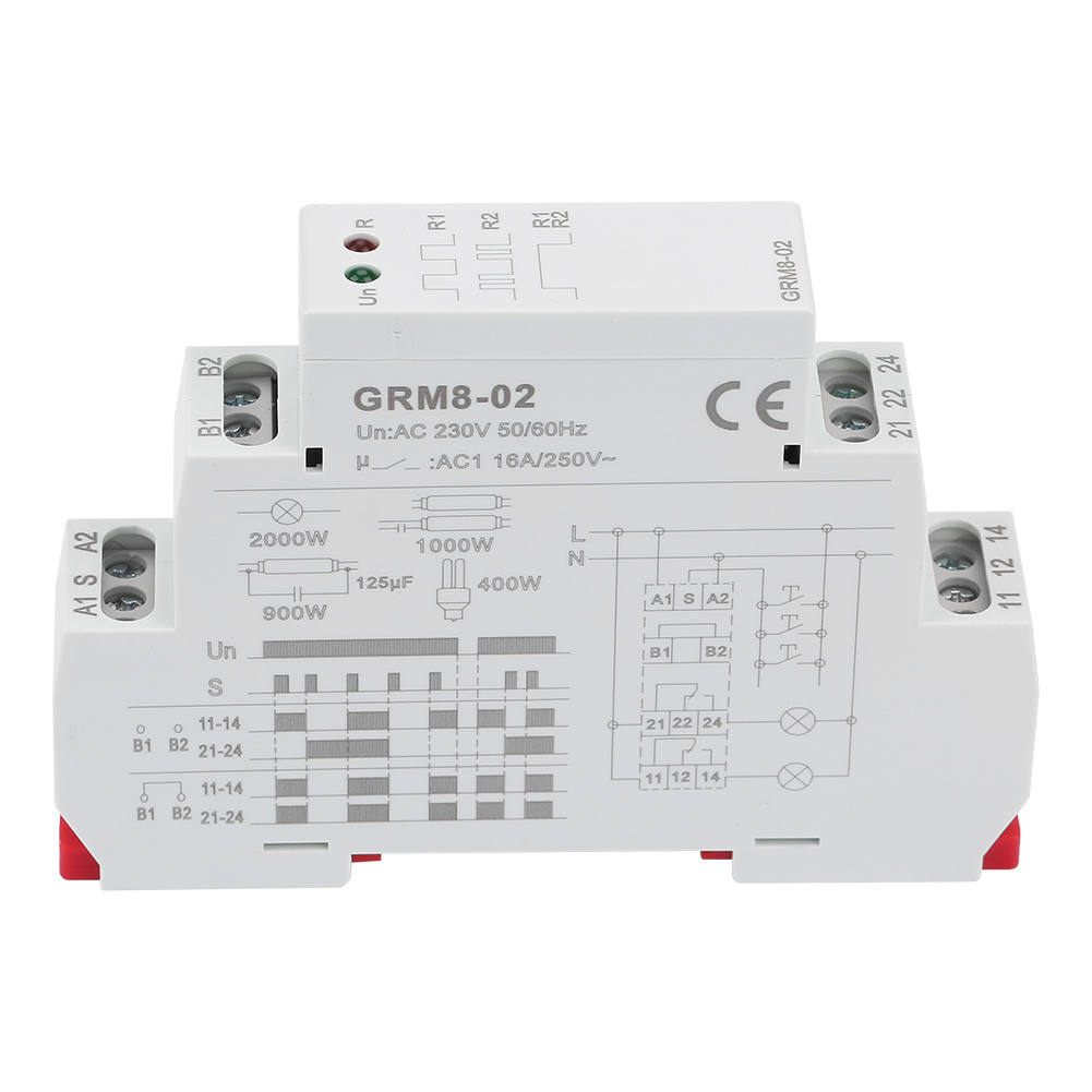 GRM8-02 Electronic Impulse Relay Latching Relay Memory Electronic Impulse Relay Relay AC 230V
