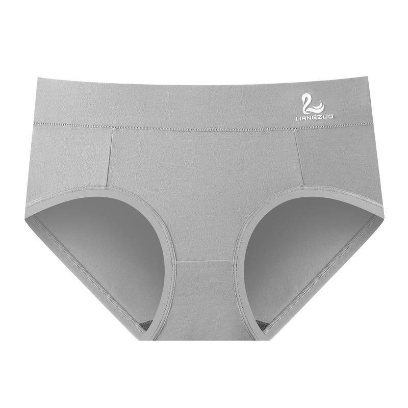 Maniyun White Swan Middle Waist Panties 100% Cotton Comfort Breathable  Panties Women Underwear