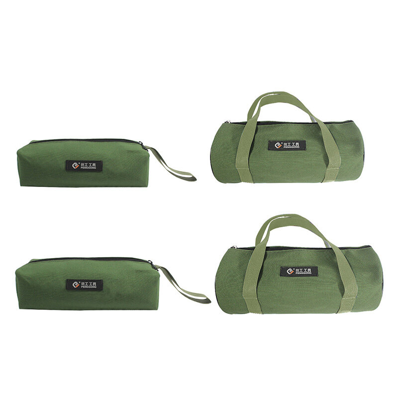 Manooby Durable Thicker Canvas Tool Pouch for Electrical Tool Storage Organizer Bag