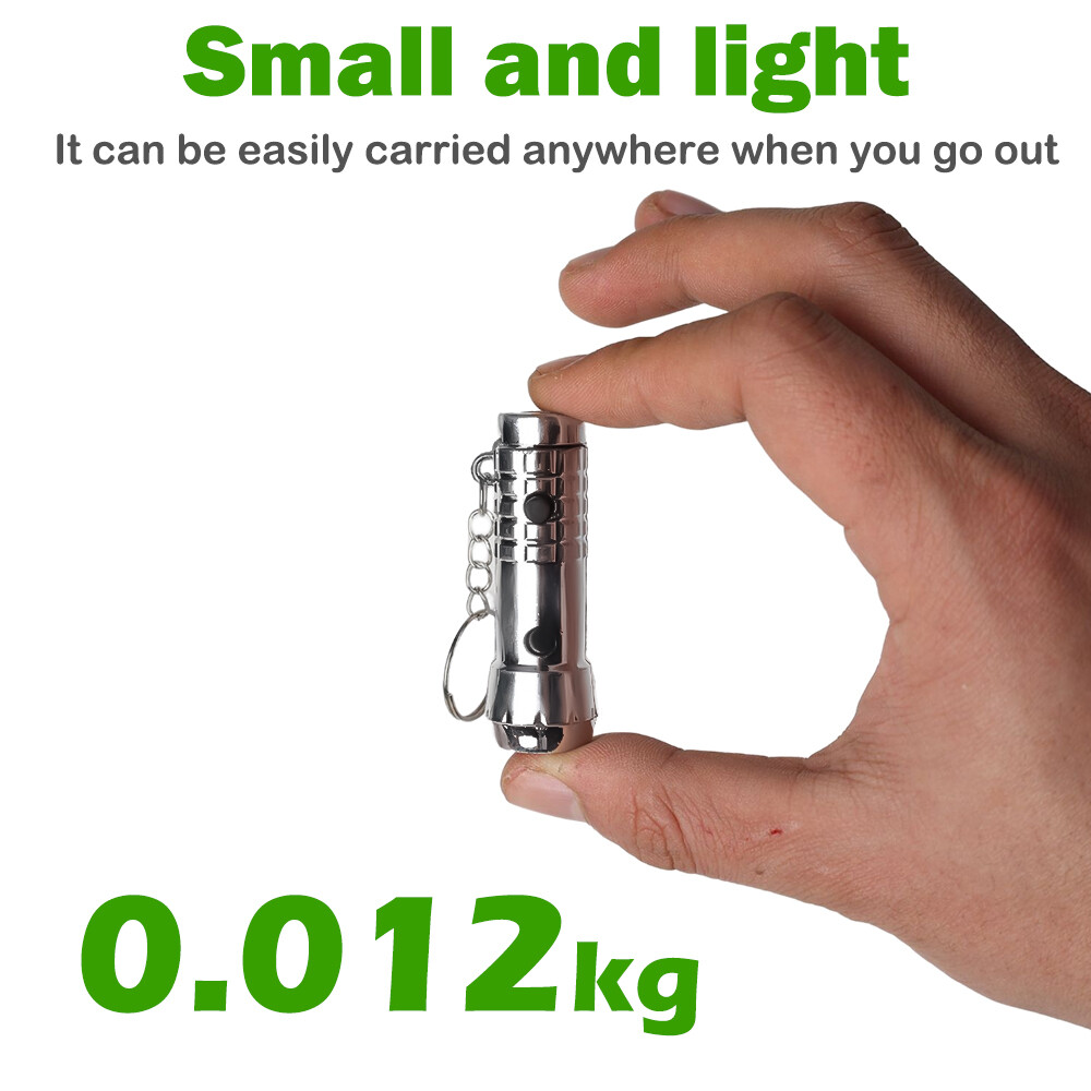 Mini Led Keychain Flashlight Portable Waterproof Camping Torch Light Pet Urine Detector Ultraviolet Lights