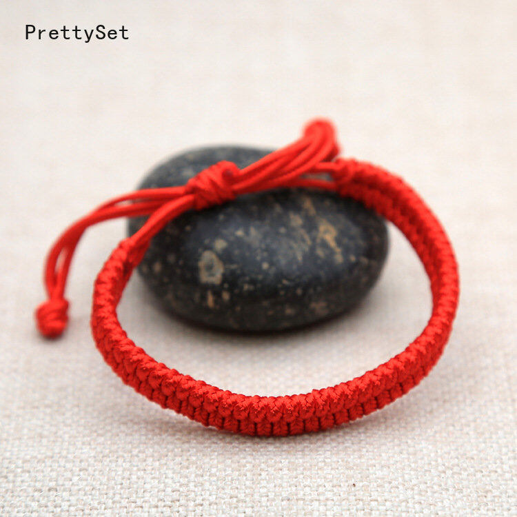 【PrettySet】 10 Vòng Tay Dây Đỏ Thủ Công Cái/bộ Cho Người Yêu Vòng Tay Dây Bện Có Thể Điều Chỉnh Được Bùa May Mắn Và Tình Bạn Quà Tặng Trang Sức Cặp Đôi