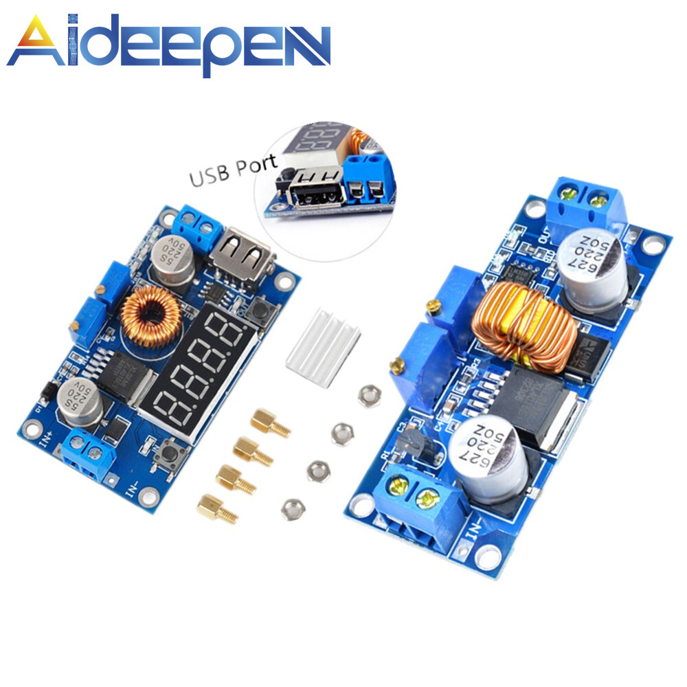 Original Aideepen 5A 75W Lithium Charger CV CC buck Step down Power Supply Module LED Driver
