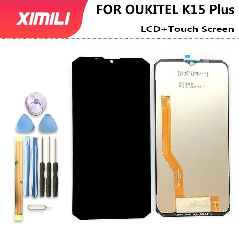 New original 6.52 inch for oukitel k15 plus/pro lcd display+touch screen digitizer assembly replacement for k15plus pro mobile