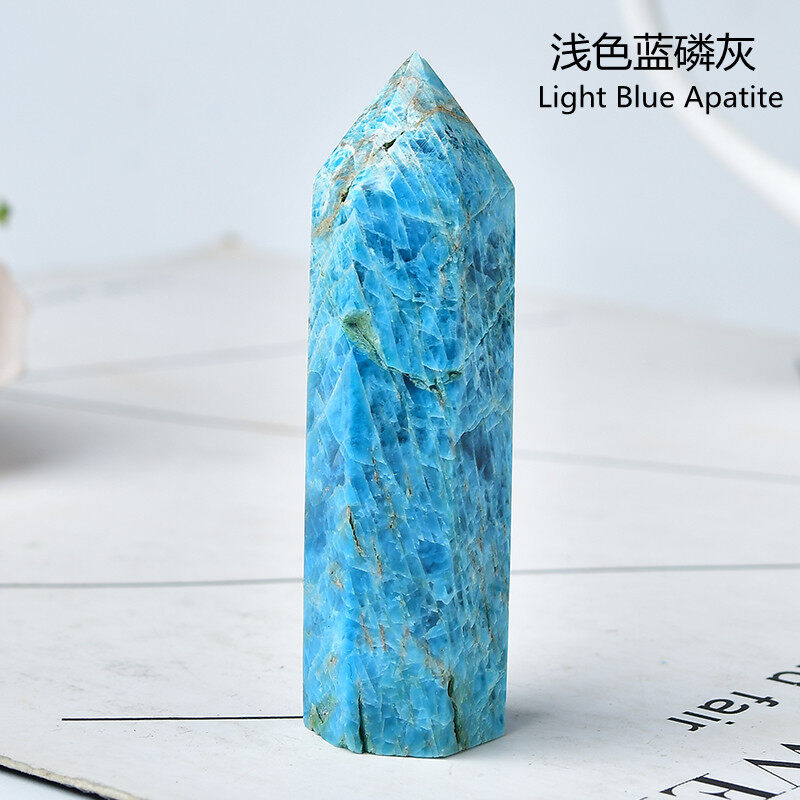 70-80mm tinh thể tự nhiên lăng kính lục giác một đầu nhọn cột, vật liệu khác nhau, tinh thể đá thô, kích thước lớn