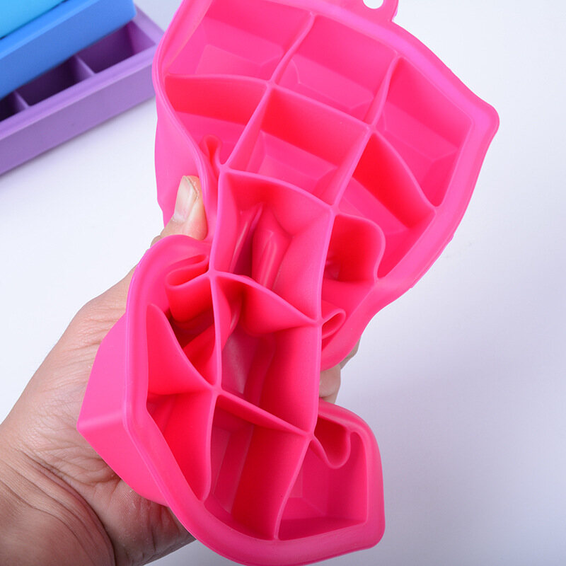 Houseeker Square silicone mold trays ice cube maker ice making party cake decorating tools
