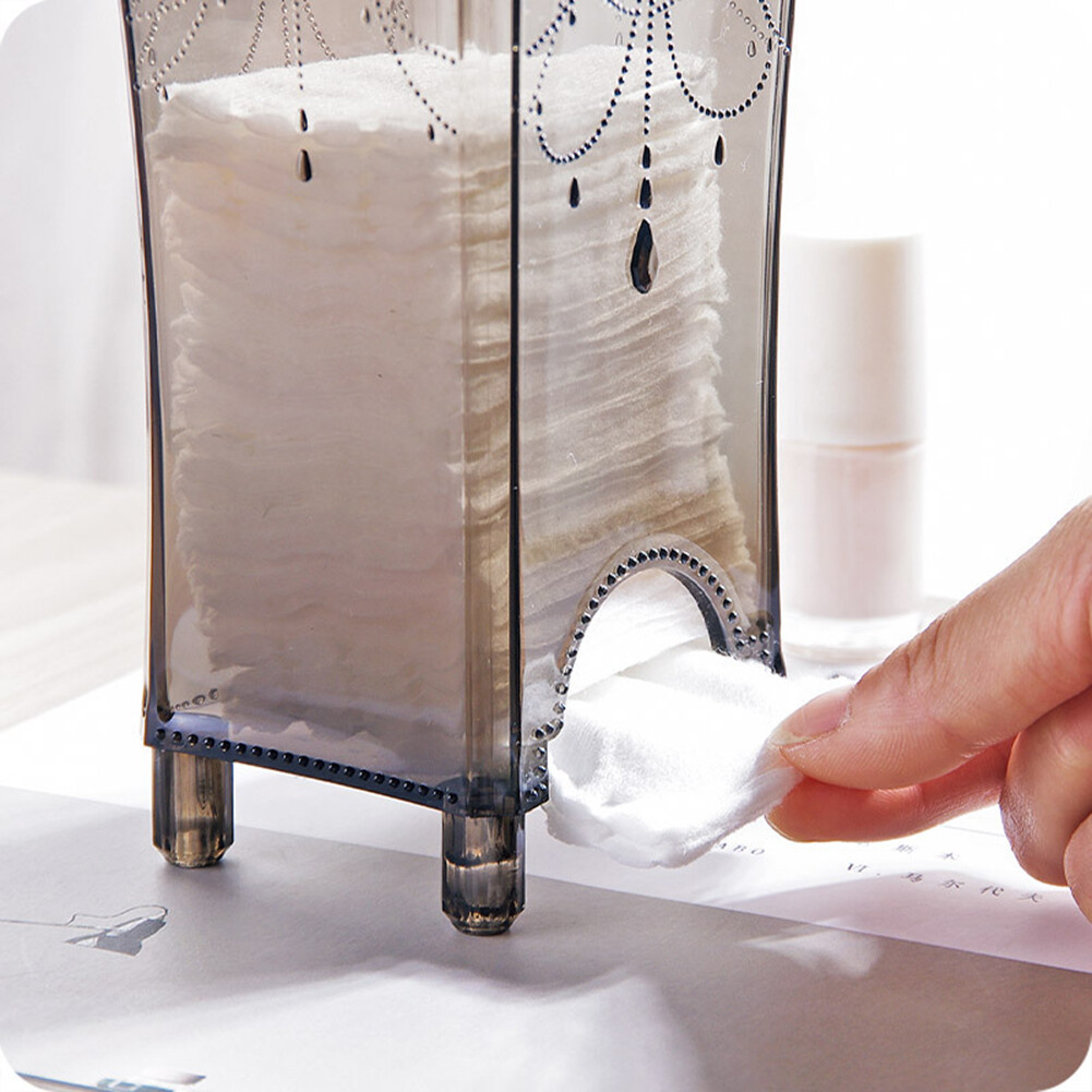 Hộp Đựng Đồ Trang Điểm Bằng Cotton Hộp Bông Trang Điểm Chiết Xuất Mặt Bàn Hộp Đựng Bông Tẩy Trang Hộp Nhựa Trong Suốt Đơn Giản Hộp Đựng Miếng Bông Trang Điểm Bằng Nhựa Hộp Đựng Mỹ Phẩm
