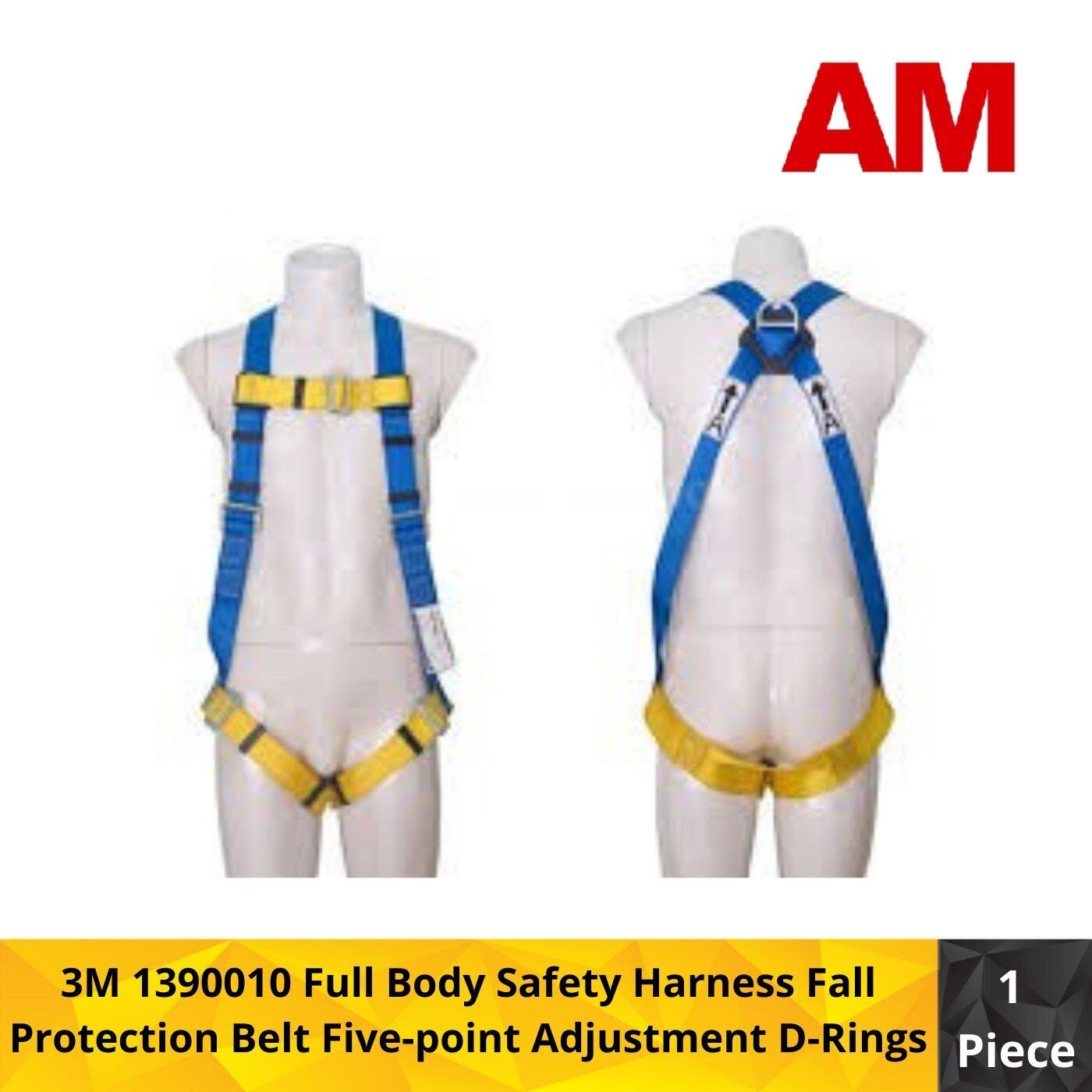 3M 1390010 Full Body Safety Harness Fall Protection Belt Fivepoint
