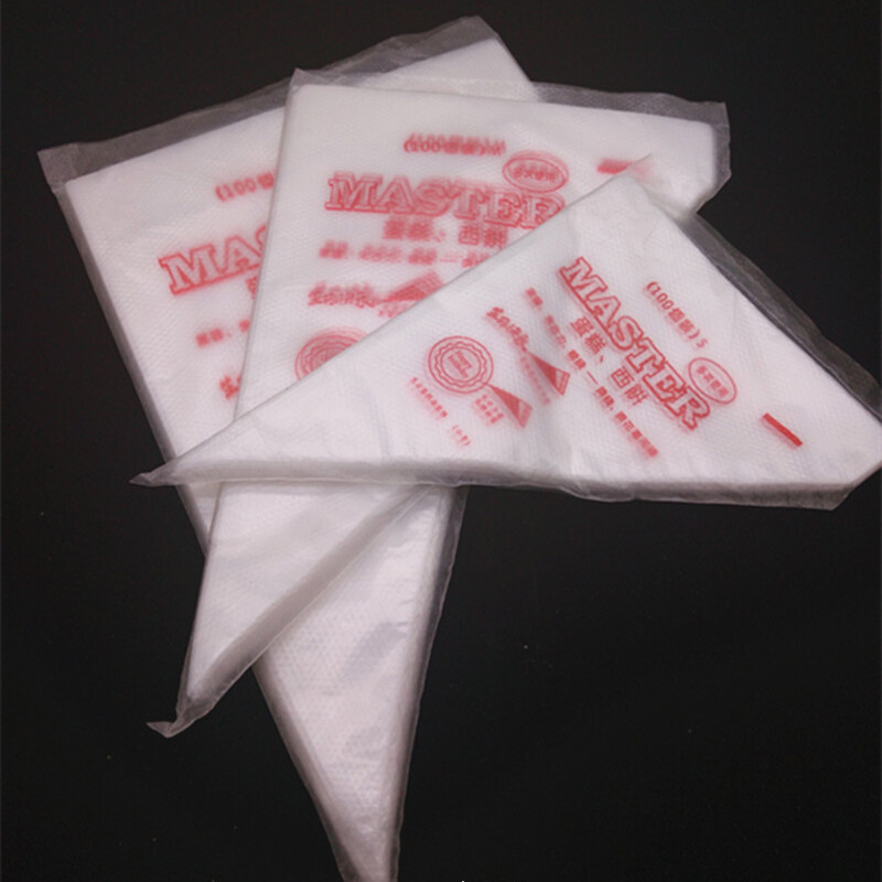 SHOOTHE 10Pcs/Pack Disposable Cake Decorating Bag Kitchen Supplies Plastic DIY Baking Accessories Multi Purpose Pastry Tips Tools Transparent S/M/L