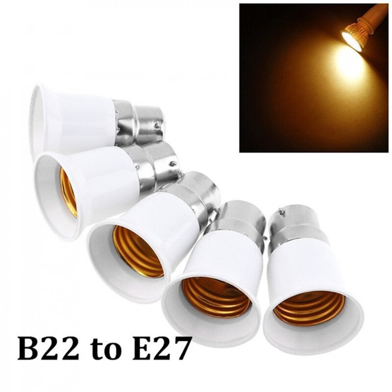 2 Cái Bộ Chuyển Đổi Đui Đèn Bằng Vật Liệu Chống Cháy B22 Sang E27 Bộ Chuyển Đổi Loại Đui Bóng Đèn Đui Đèn Đui Đèn Led Bộ Chuyển Đổi Đui Đèn