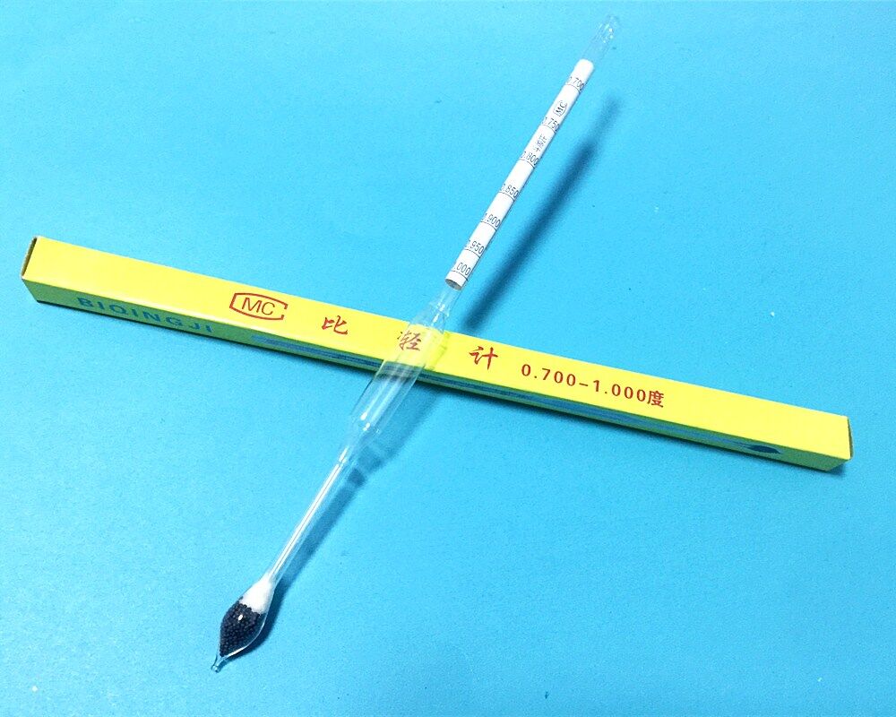 Light Baume Glass Float Gauge Densitometer 0.7001.000ปิโตรเลียม Liquid