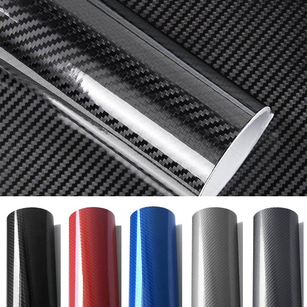 152cm 5D Carbon Fiber High Glossy Film Car Motorcycle Accessories Interior Decoration