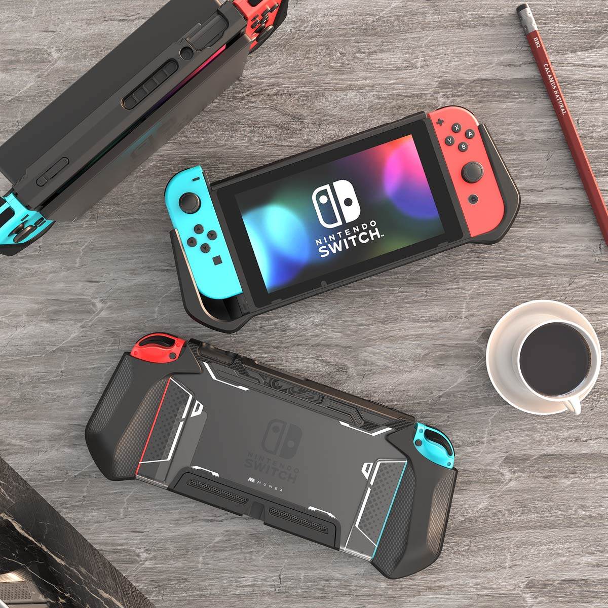 Mumba Case for Nintendo Switch Blade/Battle Protective Case (Black)