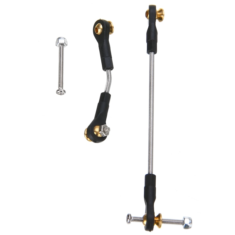 1 Set RC Car Steering Pull Rod Upgrade Part Metal RC Steering Rod ...