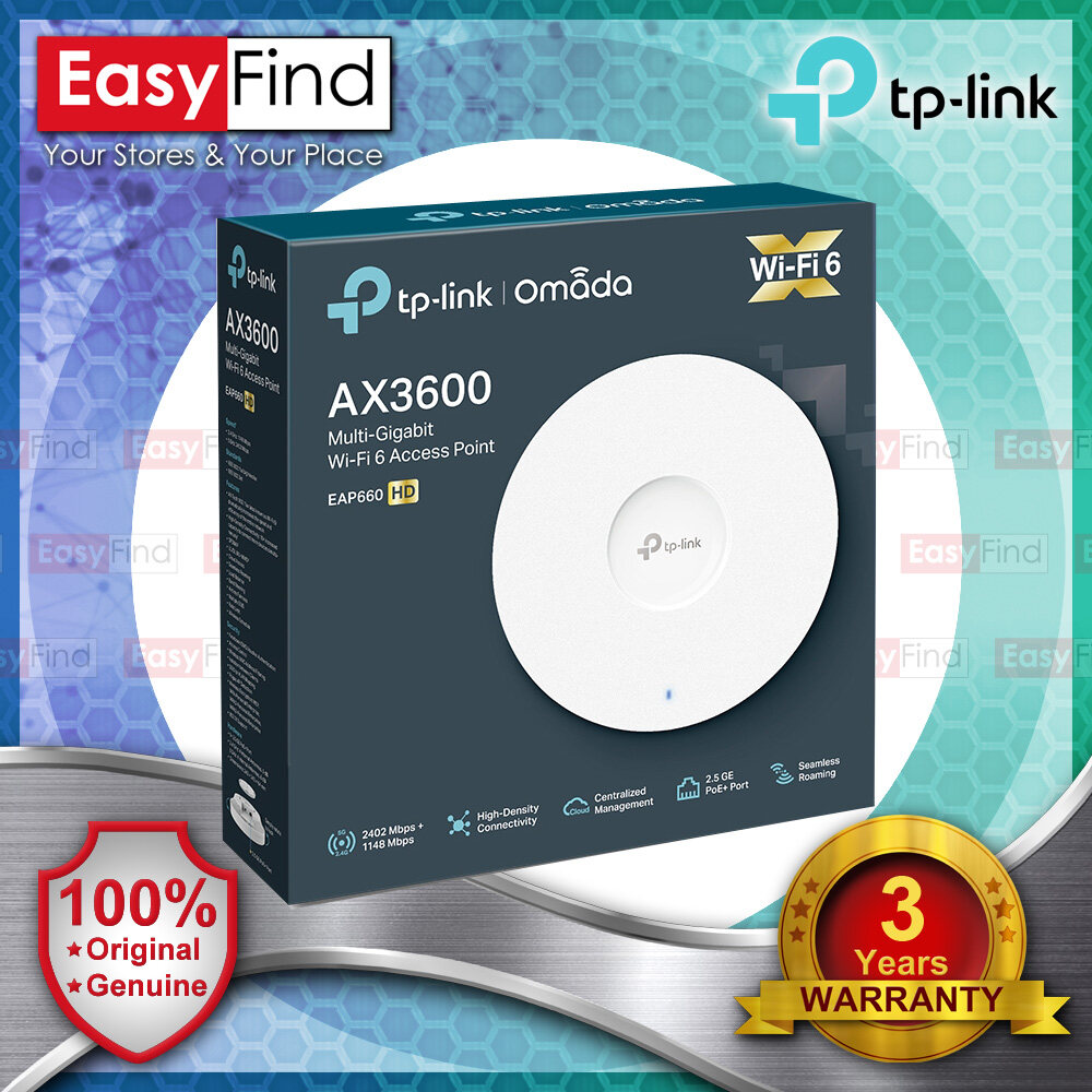TP LINK EAP660 HD AX3600 Wireless Dual Band MultiGigabit Ceiling Mount