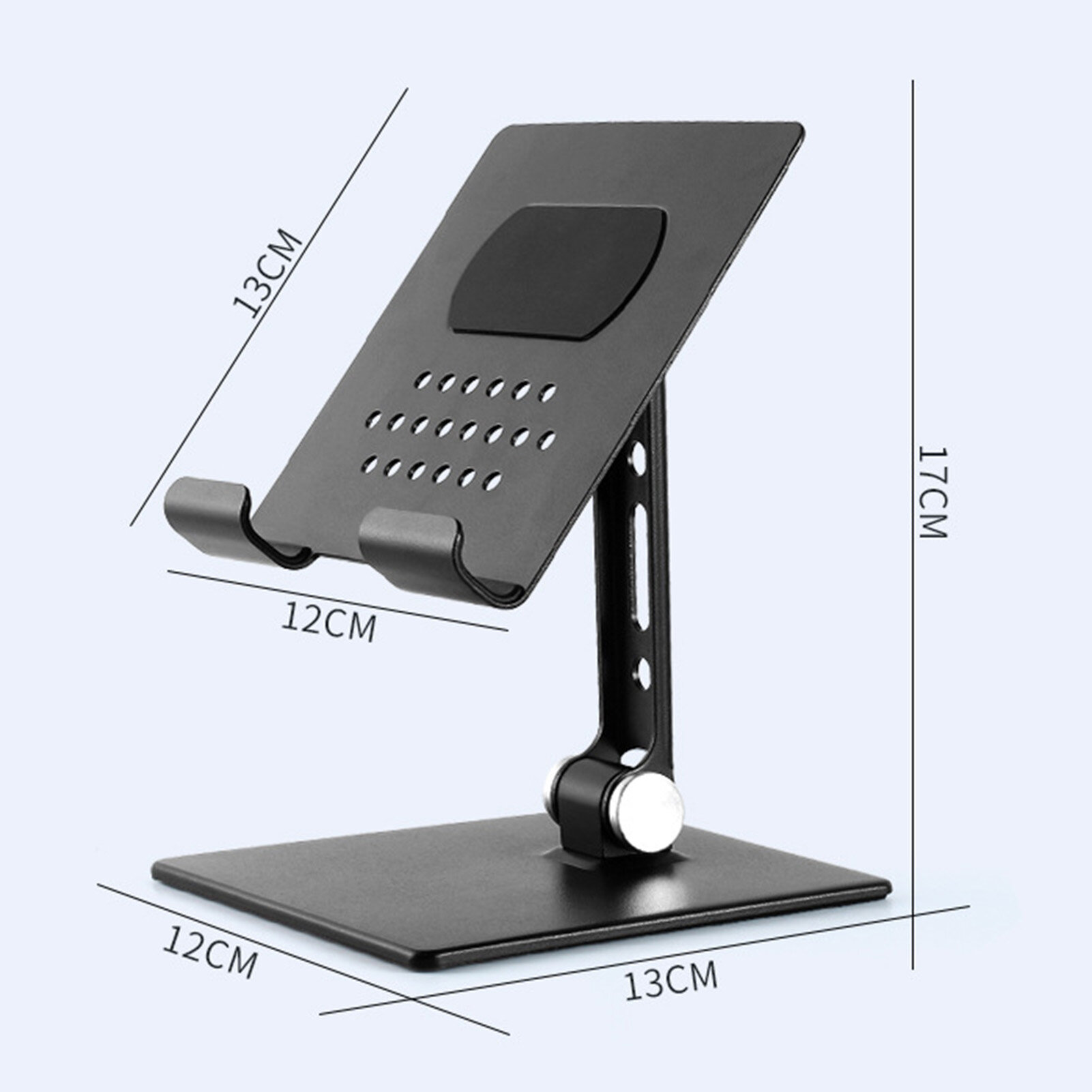 Large Storage Desktop Stand Foldable Adjustable Universal Tablet Holder Desk Bracket Smartphone Stand for Watching TV Desk Bracket Anti-scratch