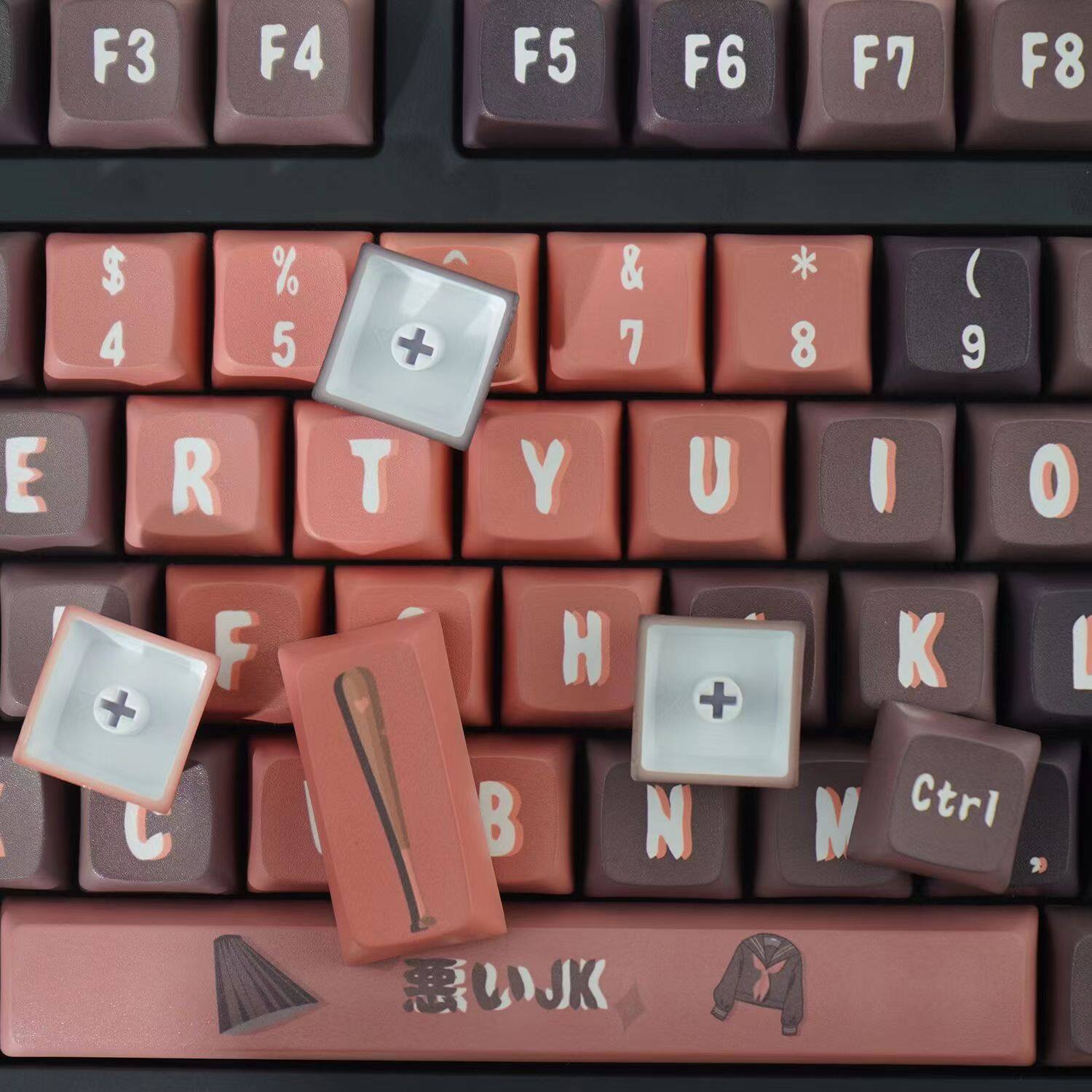 【Keycap Only】XDA Profile Keycap JK 127 Keys PBT Sublimation For Cherry MX Switch Mechanical Keyboard