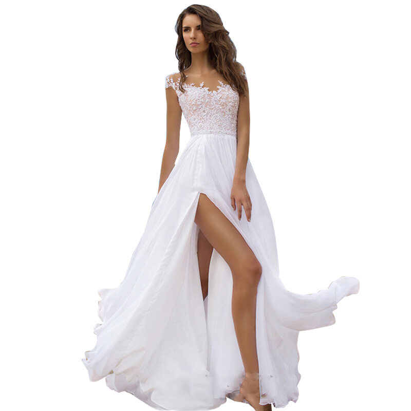 white long wedding dresses