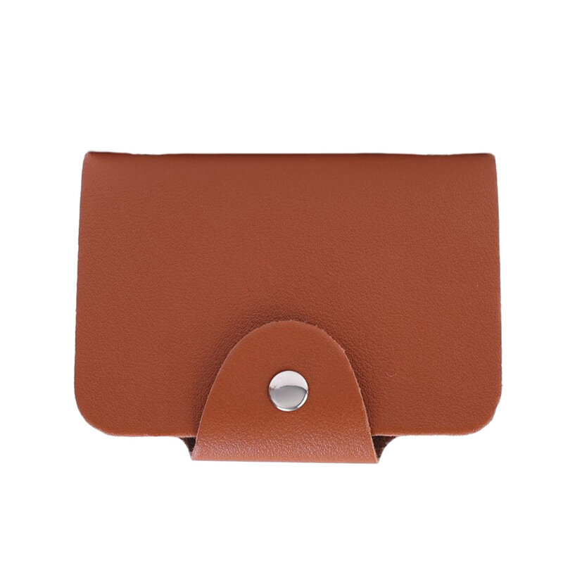 24 Slots Leather Card Case Business Card Holder Men Women Credit