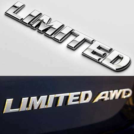 จำกัดโลโก้สีเงิน 3D รถโลหะสติกเกอร์ตรารถยนต์รูปลอกสำหรับ Highlander สติกเกอร์รถสติกเกอร์ตกแต่ง