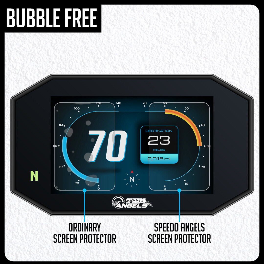 2 x Ultra-Clear Aprilia Shiver 750 Dashboard Screen Protectors