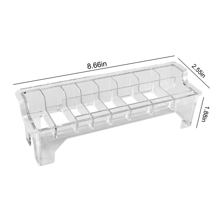 8 Grid Guide Limit Comb Storage Box Electric Hair Clipper Rack Holder ...