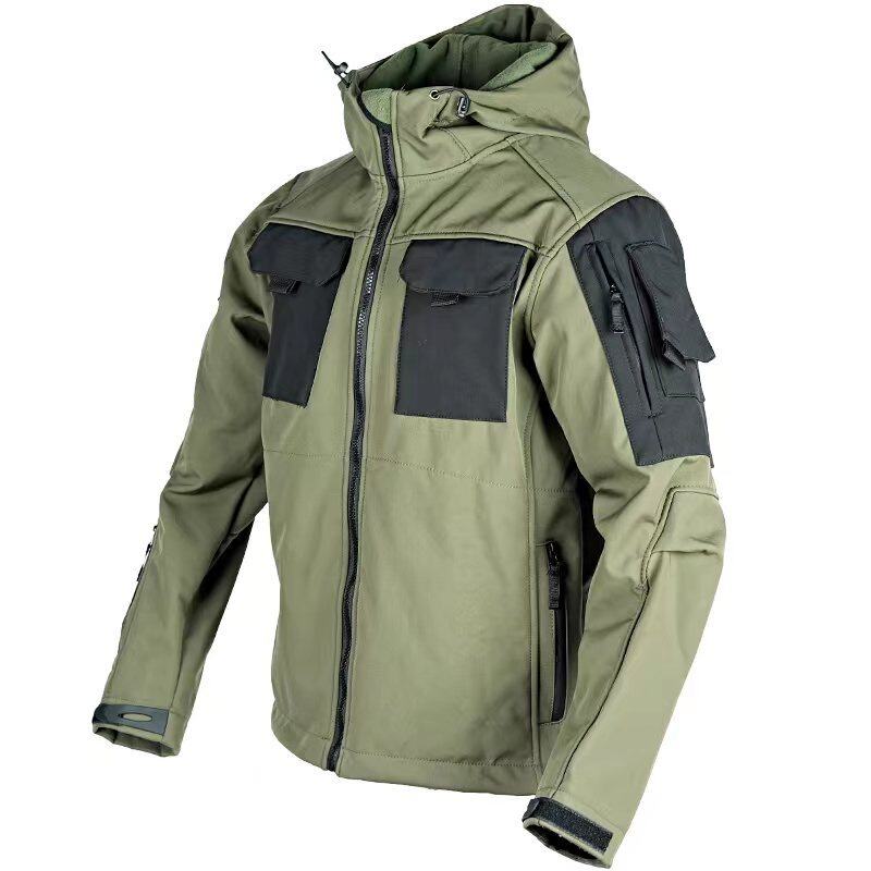 Beetle Invader Soft Shell Jacket Men's Outdoor Windproof Tactical Windbreaker Autumn and Winter Warm Jacket
