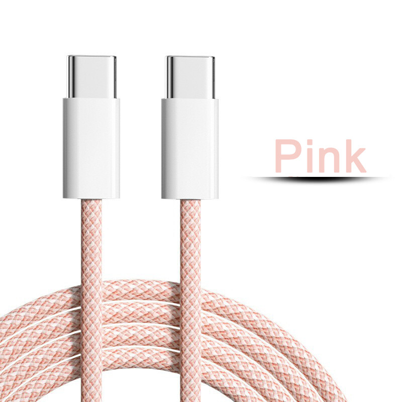 Disour usb c cable for iphone 15 pd 60w fast charging cable type c braided fast charging cable for xiaomi huawei iphone 15 pro max support data transfer