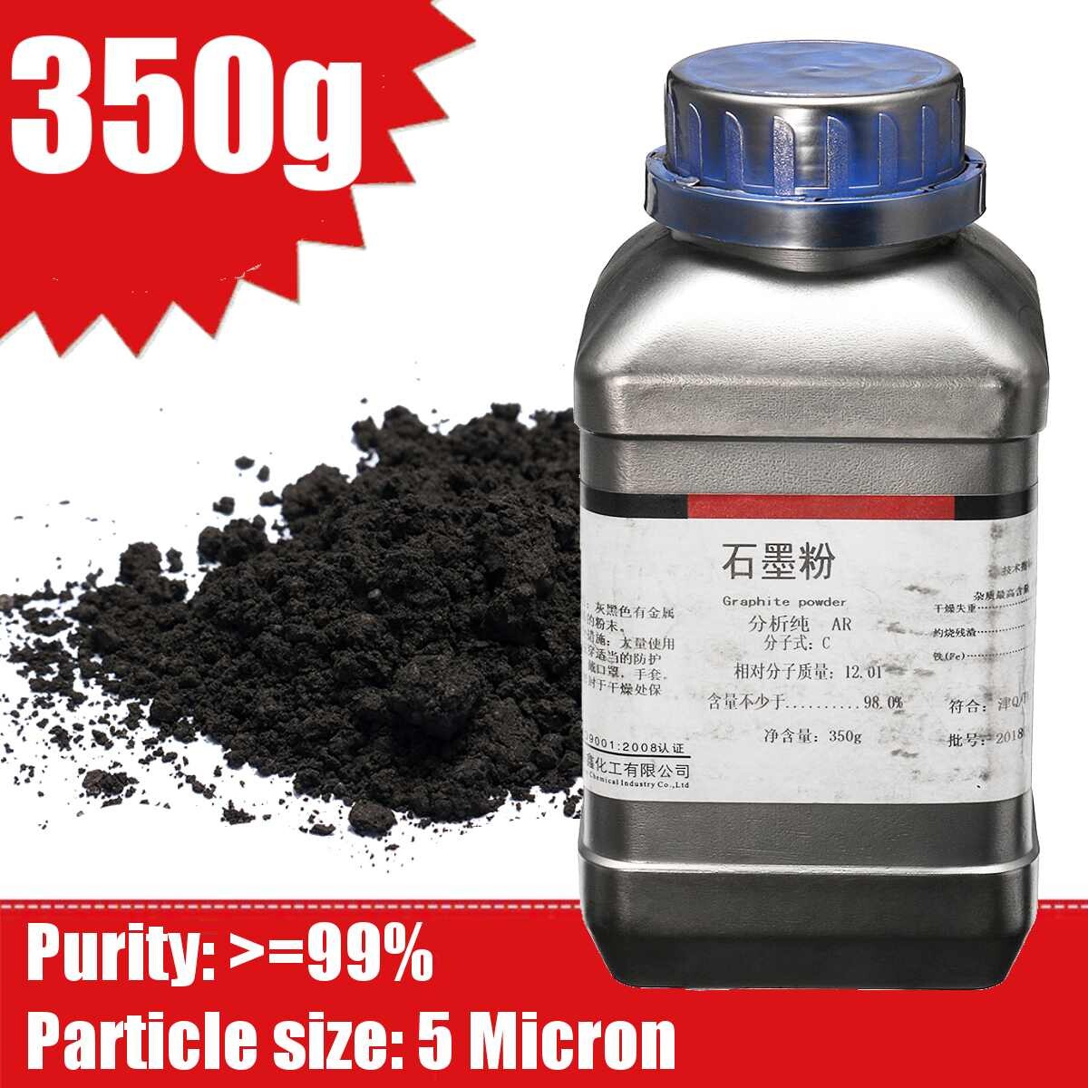 350g Military Grade Black Graphite Powder 5 Micron Ultra Fine 99.9 Non