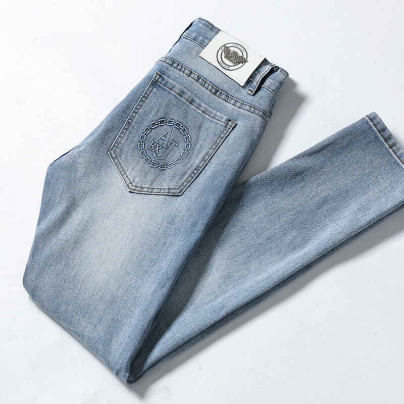 men's denim sweatpants