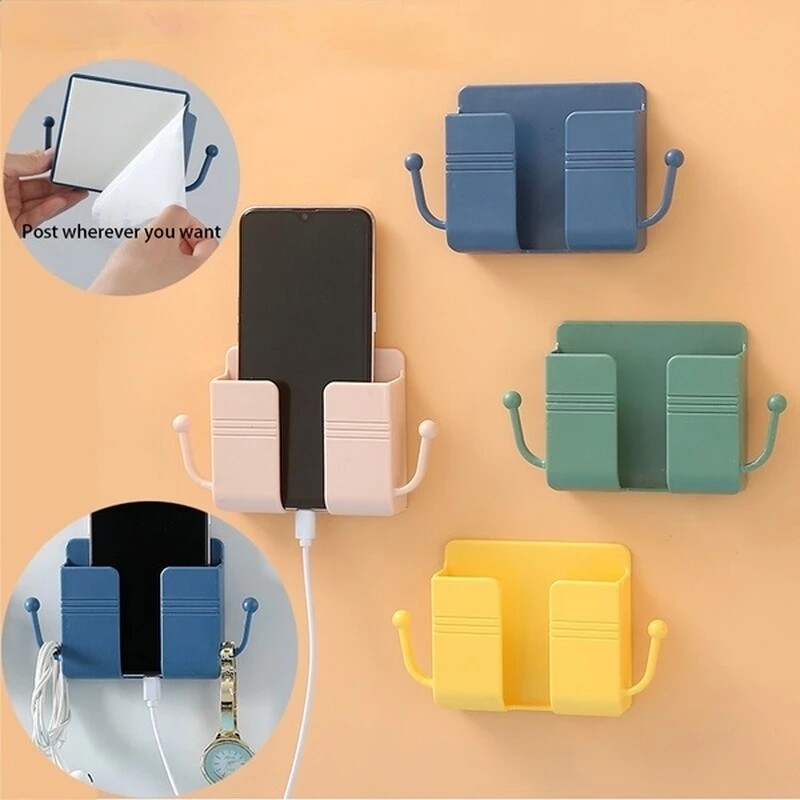 Giá Sạc Gắn Tường Thông Dụng Hộp Đựng Sắp Xếp Điện Thoại Di Động Đa Năng Giá Treo Giá Đỡ Giá Treo Tường