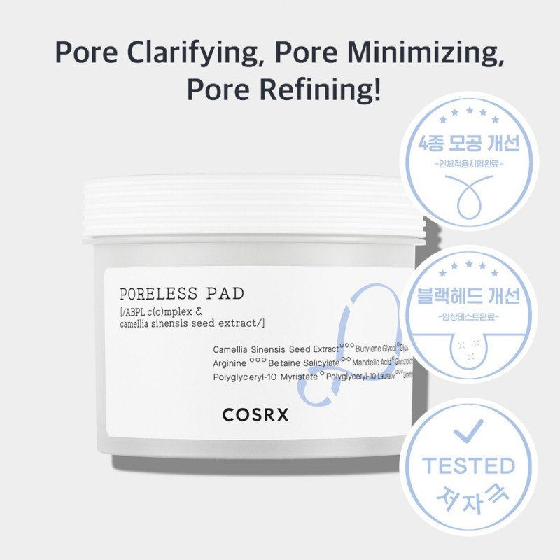 Miếng tẩy da chết COSRX Cica Pad | Poreless Pad | One Step Pad 70 Pads (Moisture Up, Original Clear, Green Hero Calming) | COSRX Pad Case