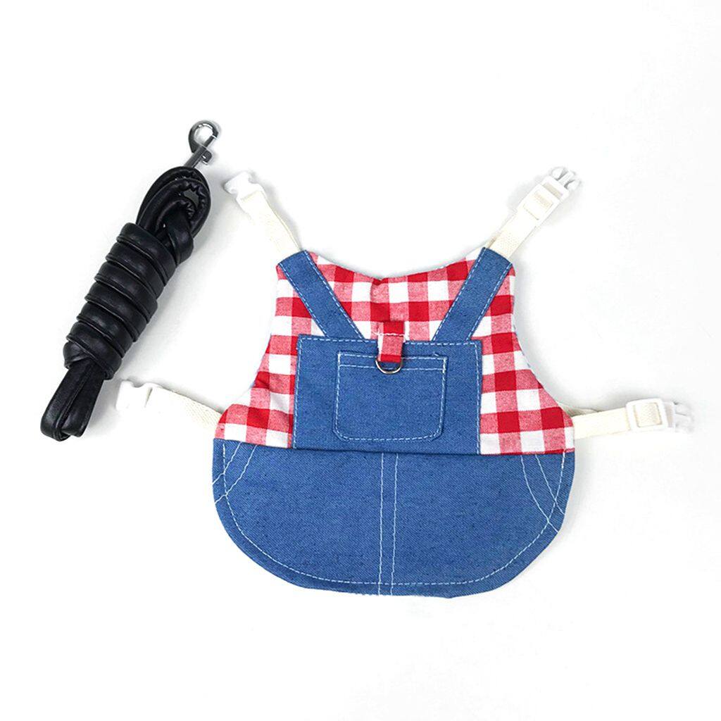 SWEET ELVES 3 Sizes Optional Cool Fashion Small Pet Wearing with Harness Leash Lightweight Pet Supplies Rabbit Clothes Rabbit Jacket Rabbit Coat