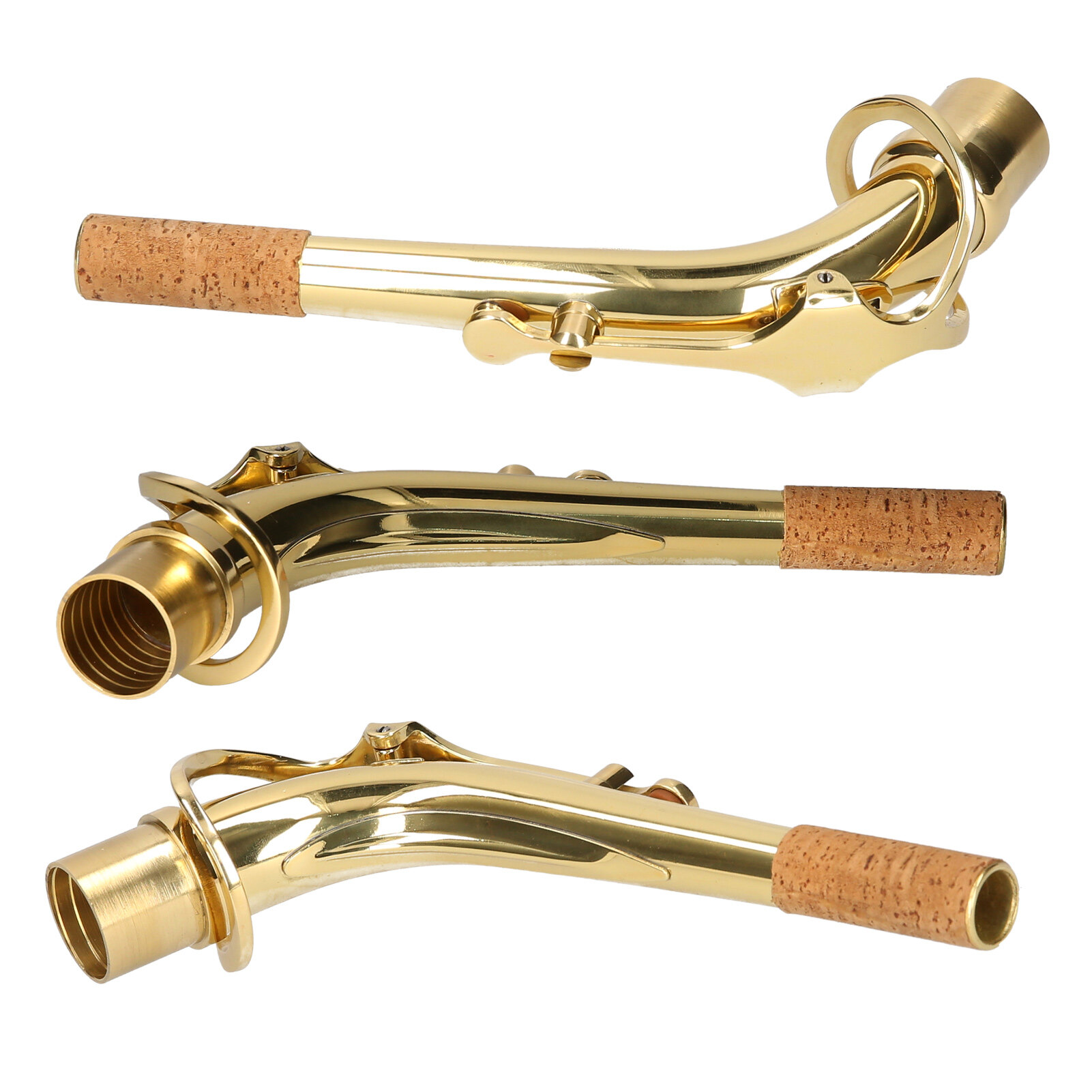 Muslady Alto Saxophone Neck Brass Bend Neck Sax Replacement Part Sax Accessory