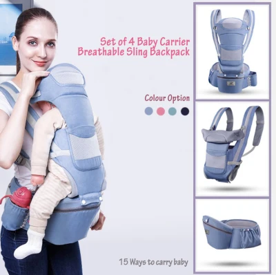 Newborn Infant Toddler Baby Carrier Hip Seat Egornomic Comfortable Breathable Adjustable Wrap Sling Backpack Dukung Bayi