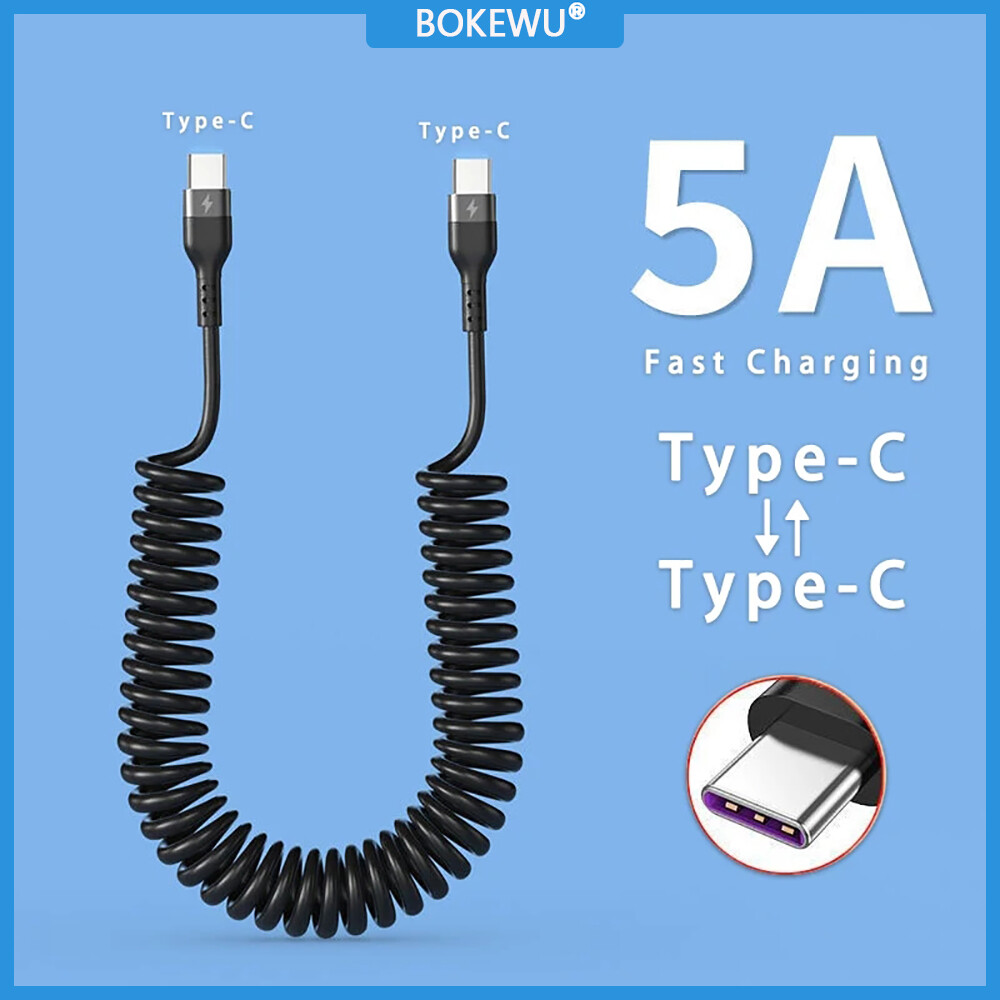 BOKEWU 66W USB Type-C to Type-C Cable USB-C Fast Charging Wire 1M Type-C Charger Cable