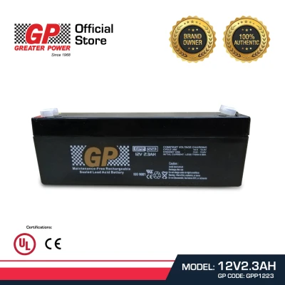 GP Back Up Battery 12V 2.3AH Rechargeable Sealed Lead Acid VRLA Battery
