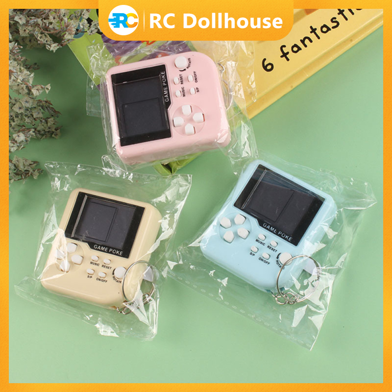 Graduation Gift Mini Handheld Electronic Game Toy Multicolor Cute Key Chain Pendant Nostalgic Toy