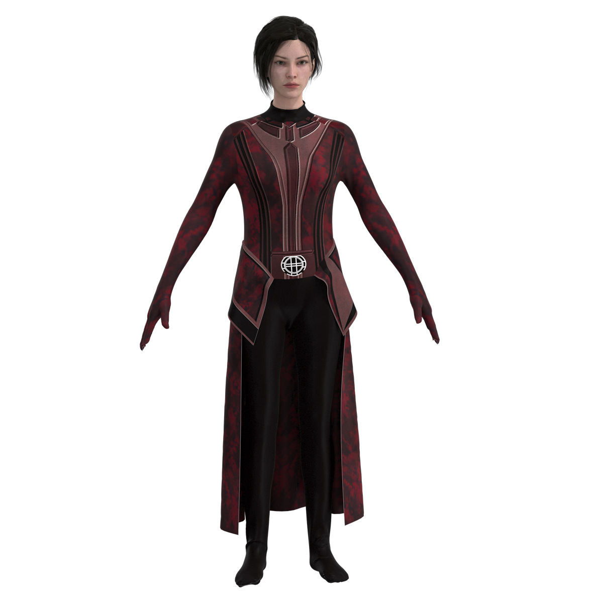 Marvel TV Series Wanda Illusion Scarlet Witch Cos เสื้อผ้า Wanda ...